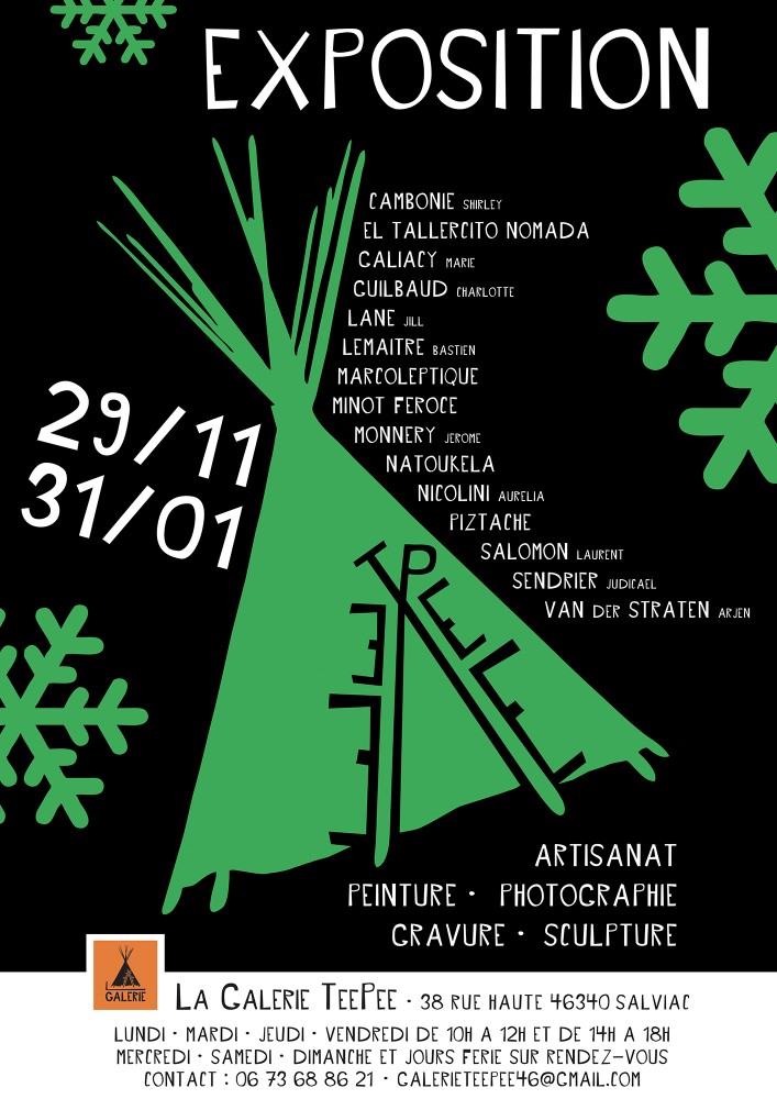 Exposition à la Galerie&nbsp;TeePee